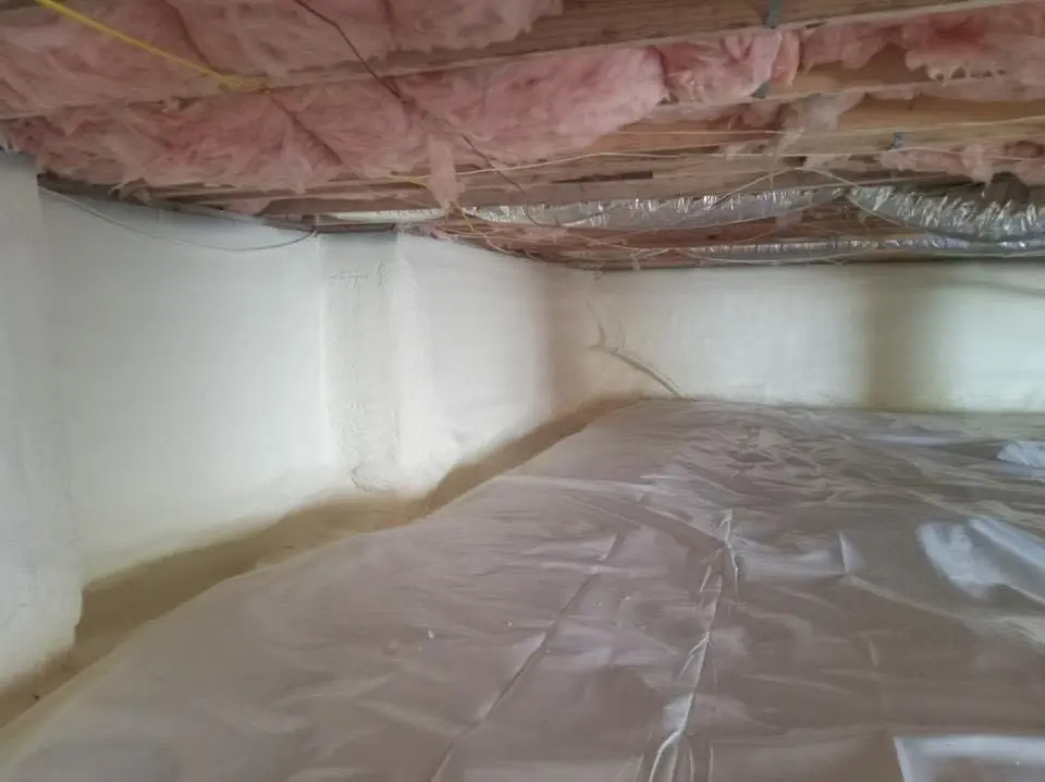 Crawl space encapsulation with closed-cell spray foam for Spray Foam Roofing in South Lyon